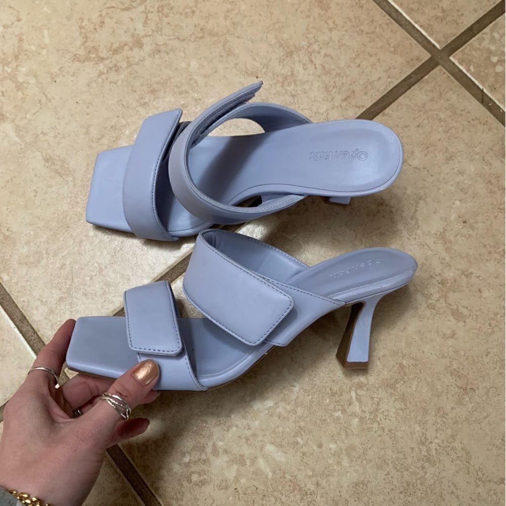 Open Edit Nordstrom Light Blue Heels size 8.5 - Picture 5 of 7